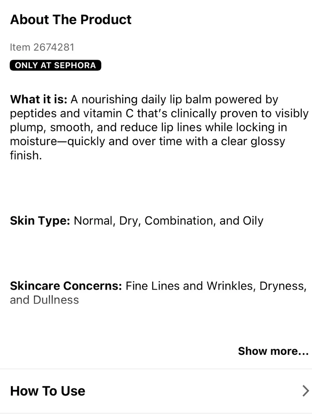 Farmacy lip smoothie lip balm